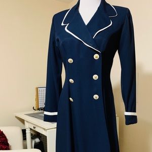 Double breasted trench dress